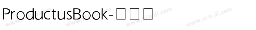 Productus Book字体转换